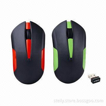 2.4GHz Wireless Optical Mouse, Left/Right Hand 3D Optical, with 1600DPI Resolution